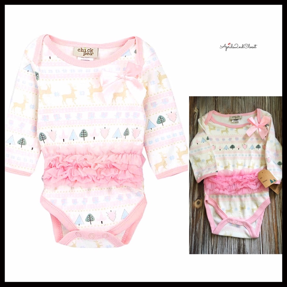 REINDEER HOLIDAY ONESIE CHRISTMAS BODYSUIT - Picture 7 of 7